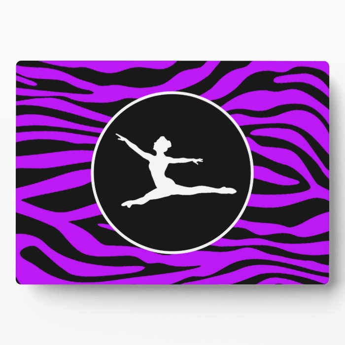 Electric Purple Zebra Stripes; Ballet Display Plaque