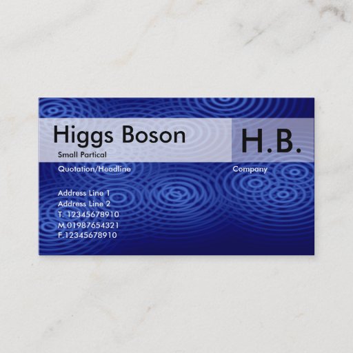 Customizable Electric Rain - Blue - Customized Business Card