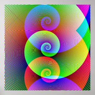 Electric rainbow poster