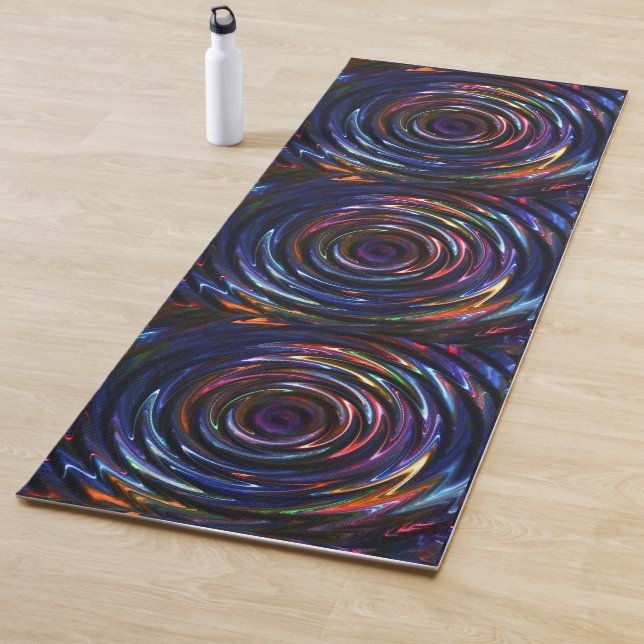 Electric Ripple Design Yoga Mat (In Situ)