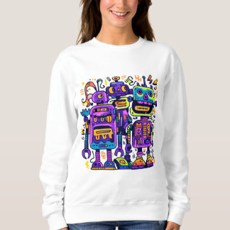 Electric Robot Squad – Hoodie for Adults