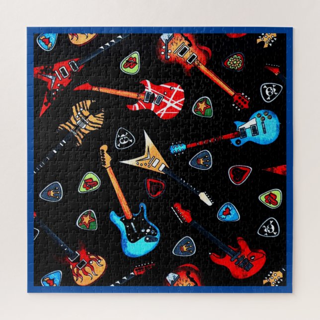 Electric Rock Guitars Jigsaw Puzzle (Vertical)