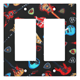 Electric Rock Guitars Light Switch Cover