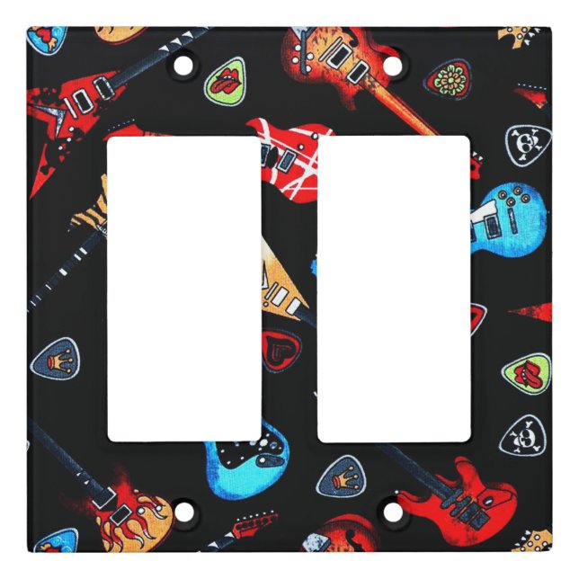 Electric Rock Guitars Light Switch Cover (Front)