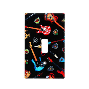 Electric Rock Guitars Light Switch Cover