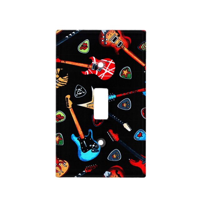 Electric Rock Guitars Light Switch Cover (Front)