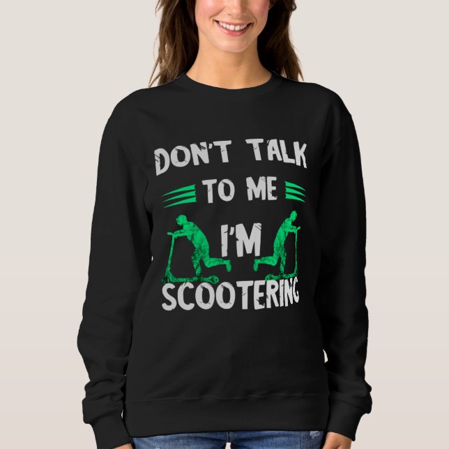 Electric Scooter Driving E Scooter Sweatshirt (Front)