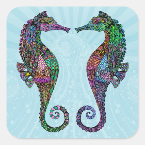 Electric Seahorse Stickers