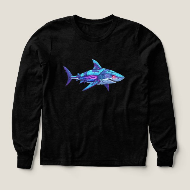 Electric Shark Tri-Blend Shirts (Design Front)