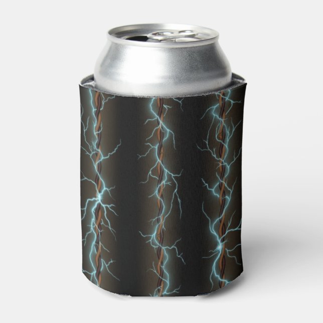 Electric Shock Industrial Grunge Can Cooler (Can Front)