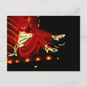 Electric Showgirl #2  Las Vegas Vintage Neon Sign  Postcard