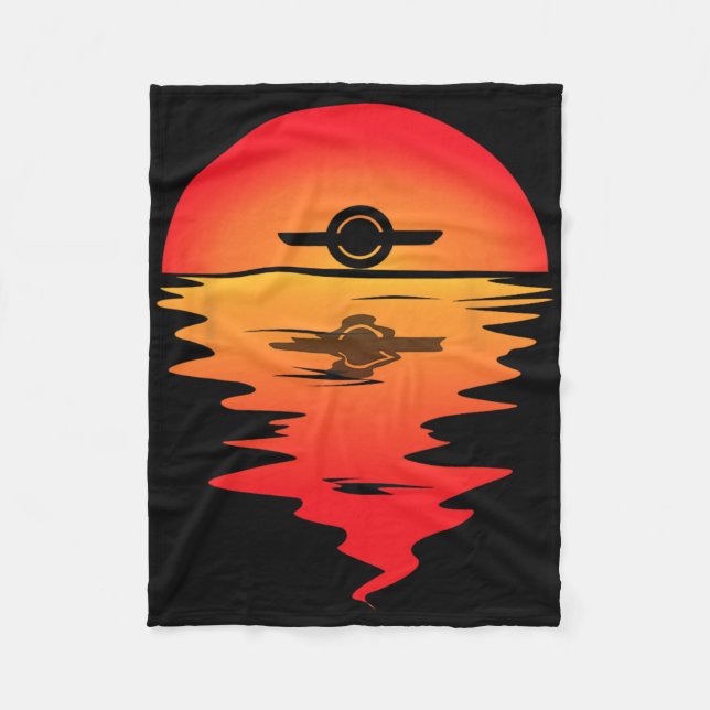 Electric Skateboard Onewheel Float Monowheel Vinta Fleece Blanket (Front)