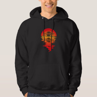 Electric Skateboard Vintage Sunset Onewheel Float  Hoodie
