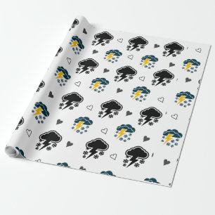 "Electric Skies: Cloud Thunder Wrapping Paper. " Wrapping Paper