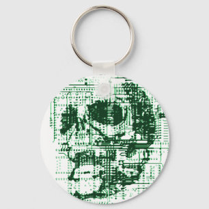 Electric Skull Keychain
