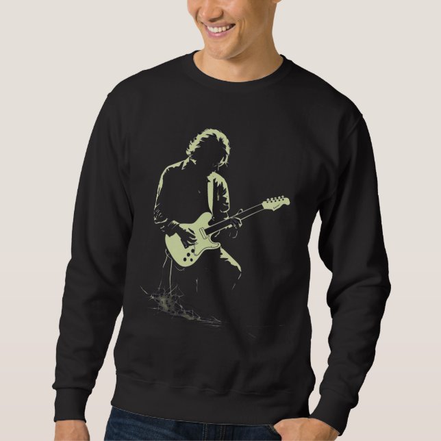 Electric Solitude Strings in the Dark Neon Silence Sweatshirt (Front)