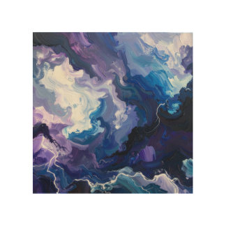  Electric Storm Abstract Wood Wall Art