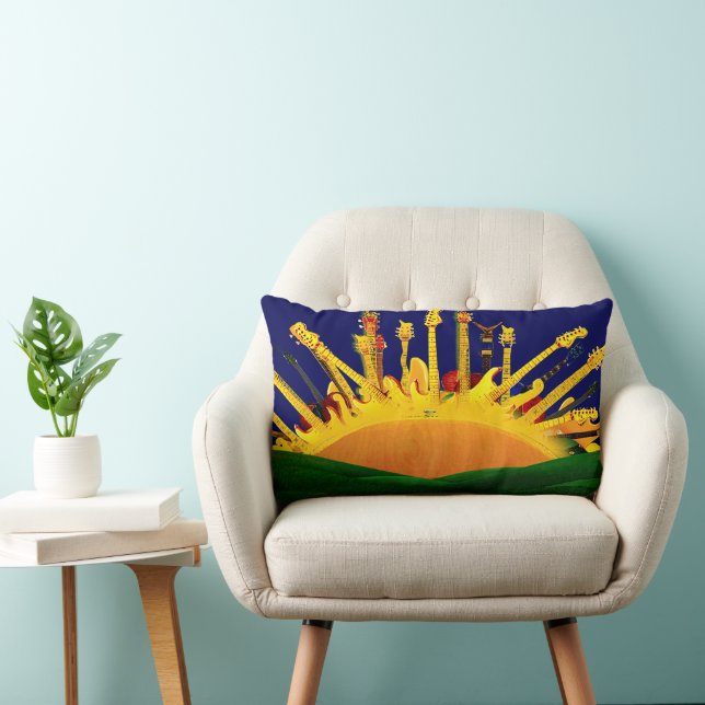 ELECTRIC SUNSET! LUMBAR PILLOW (Chair)