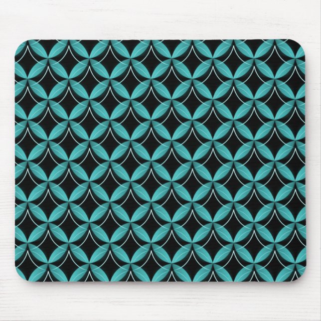 Electric Teal Uptown Glam Mousepad (Front)