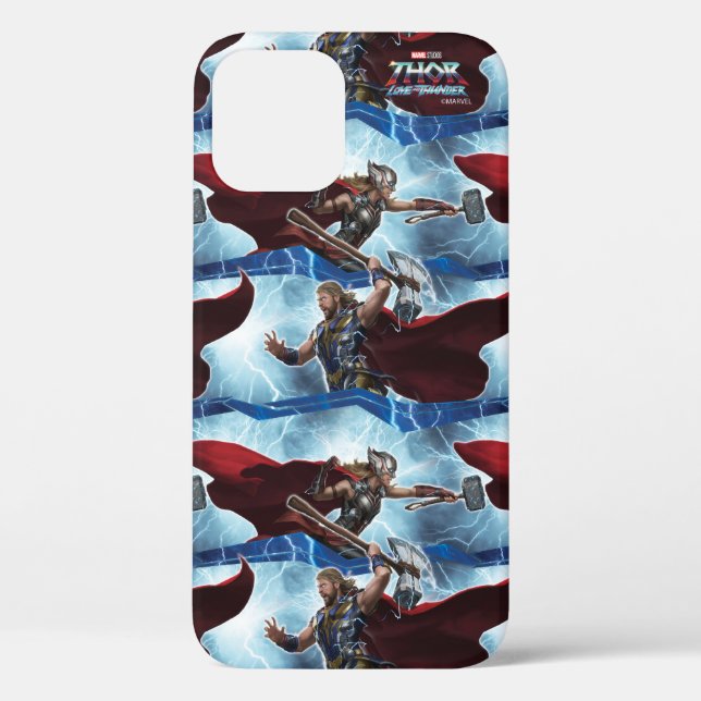Electric Thor and Mighty Thor Pattern Case-Mate iPhone Case (Back)