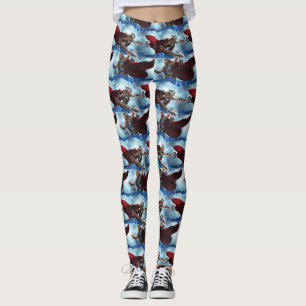 Electric Thor and Mighty Thor Pattern Leggings