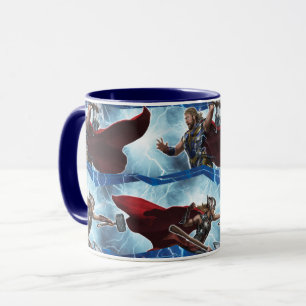 Electric Thor and Mighty Thor Pattern Mug