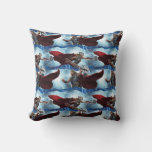 Electric Thor and Mighty Thor Pattern Throw Pillow
