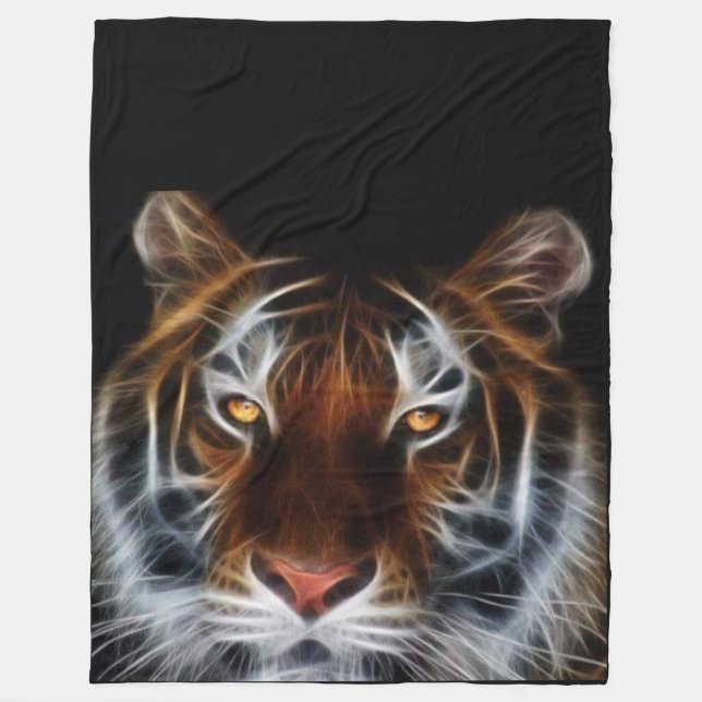 Electric Tiger Fleece Blanket (Front)
