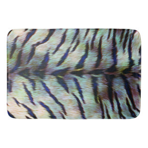 Electric Tiger Skin Print Bath Mat