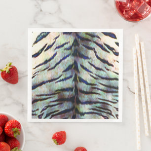 Electric Tiger Skin Print Paper Dinner Napkins