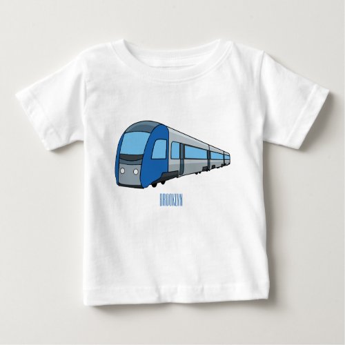 Electric train cartoon illustration  baby T_Shirt