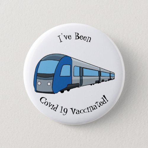 Electric train cartoon illustration button