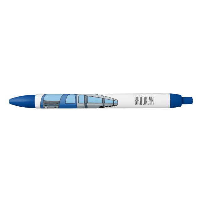 Electric train cartoon illustration pen (Front)
