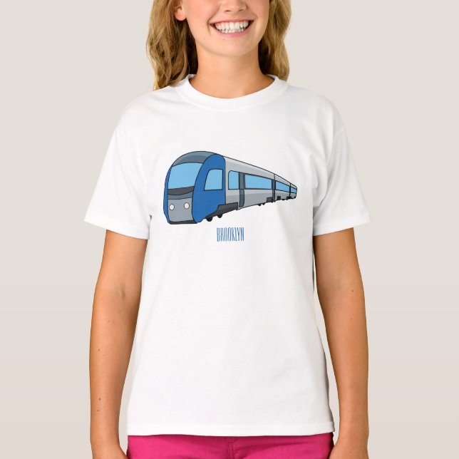 Electric train cartoon illustration  T-Shirt (Front)