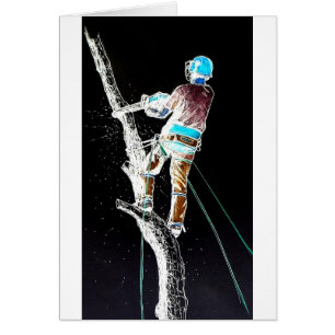 Electric Tree Surgeon Arborist chainsaw Cards