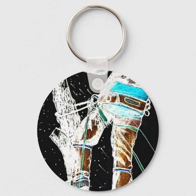 Electric  Tree Surgeon Arborist chainsaw Keychain (Front)