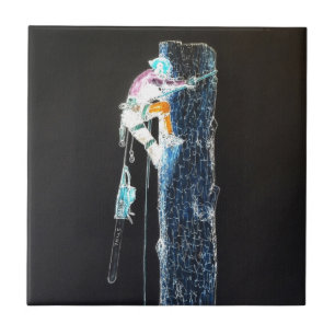 Electric  Tree Surgeon Arborist chainsaw Tile