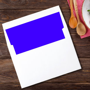 Electric Ultramarine bold modern accent Envelope Liner