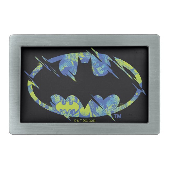 Electric Up Batman Symbol Belt Buckle (Front)