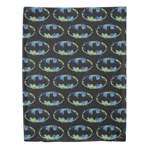 Electric Up Batman Symbol Duvet Cover