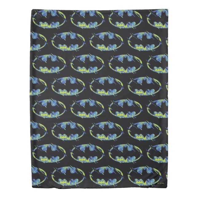 Electric Up Batman Symbol Duvet Cover (Front)
