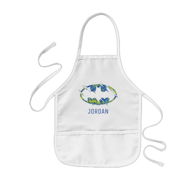 Electric Up Batman Symbol Kids' Apron (Front)