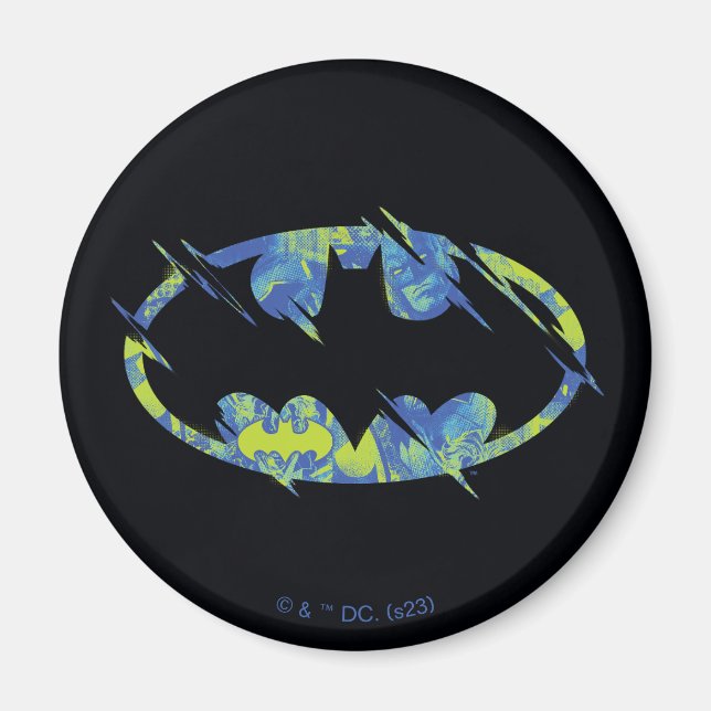 Electric Up Batman Symbol Magnet (Front)