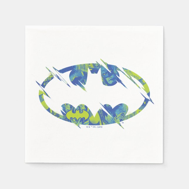 Electric Up Batman Symbol Napkins (Front)