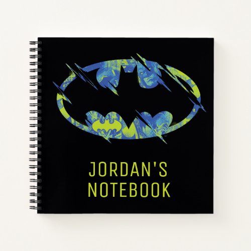 Electric Up Batman Symbol Notebook