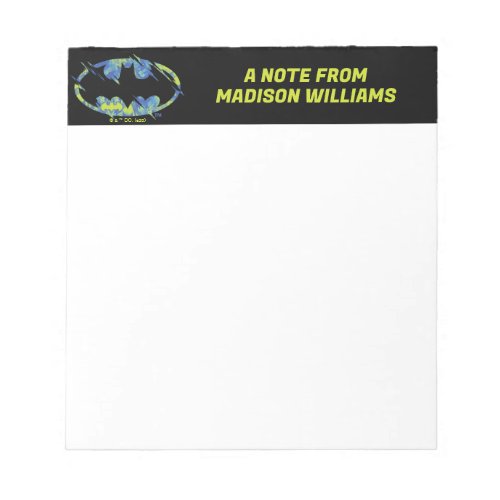 Electric Up Batman Symbol Notepad