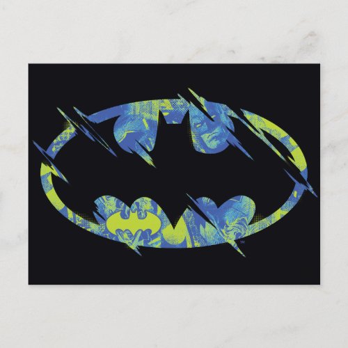 Electric Up Batman Symbol Postcard