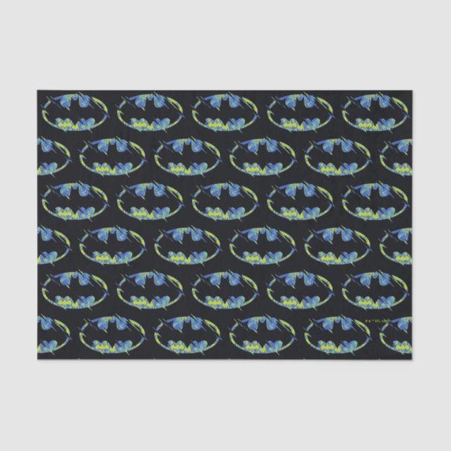 Electric Up Batman Symbol Tissue Paper (Front)