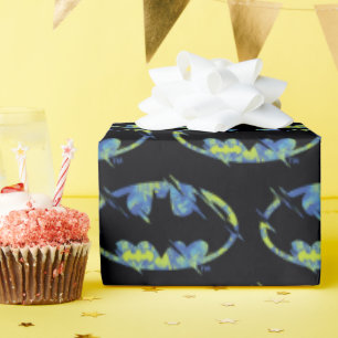 Electric Up Batman Symbol Wrapping Paper