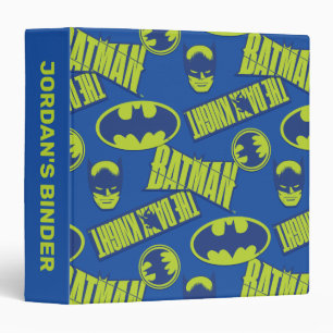 Electric Up Batman - The Dark Knight Pattern 3 Ring Binder